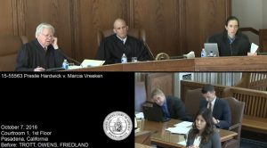 The panel was not amused. (Ninth Circuit via YouTube)