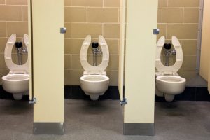 Public restroom in the center of city