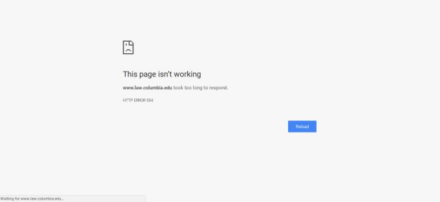 Columbia Law Broken Page