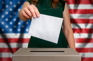 Election In Usa – Voting At The Ballot Box