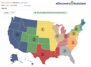 eDiscovery Assistant Case Law Map