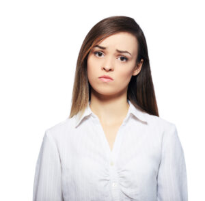sad unhappy woman
