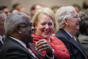 Justice Thomas Attends Forum On His 30 Year Supreme Court Legacy