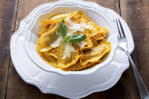 Butternut Squash Mezzaluna Ravioli