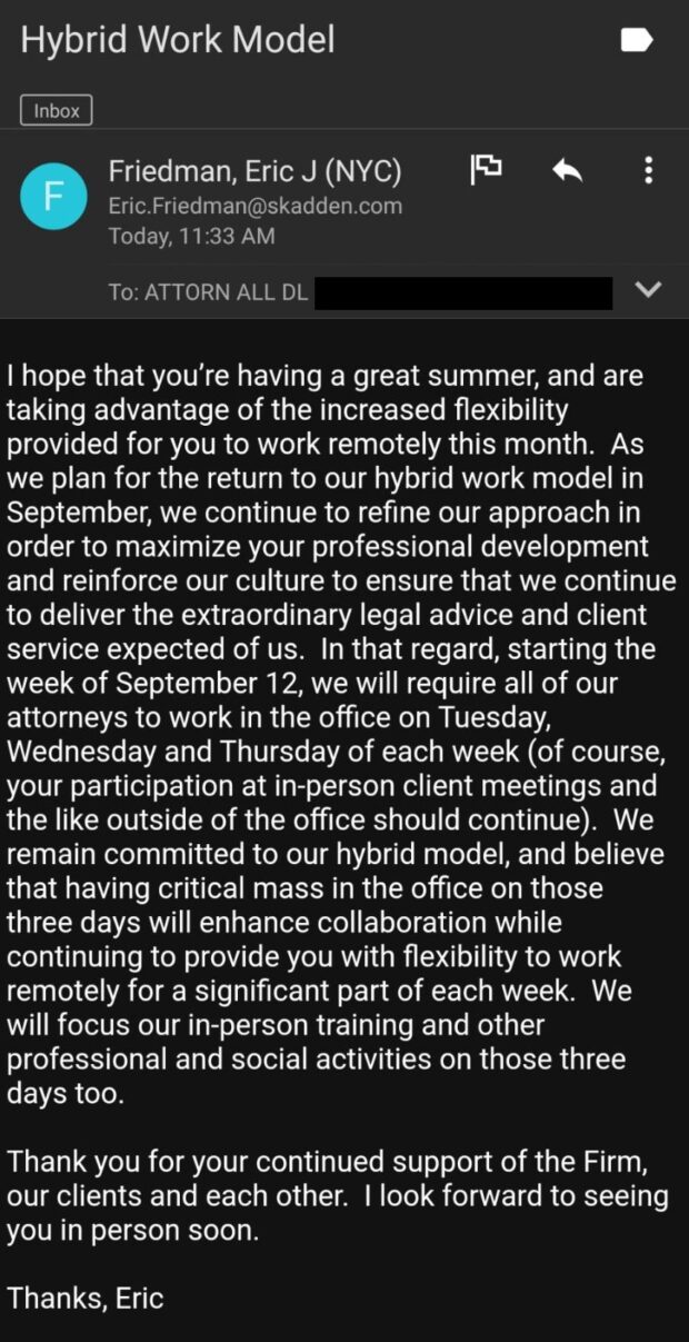 Skadden RTO Remote August