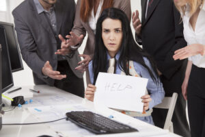 Mobbing at work – help me sign