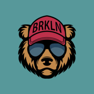 Cool bear in sunglasses