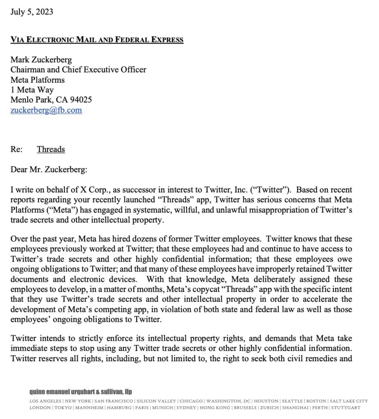 Elon letter