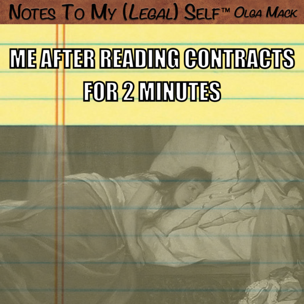 Me after reading contracts