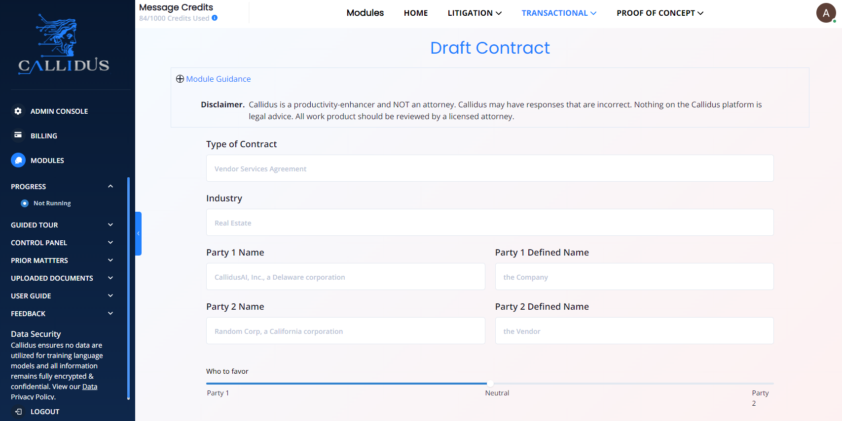 contracting screenshot