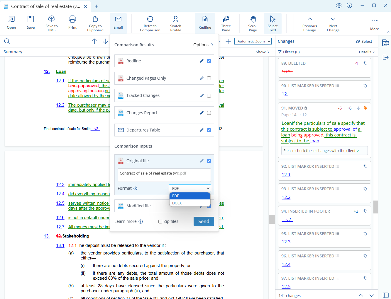 Draftable’s clean design speeds up redlining and departures tables for Lawyers in all areas of expertise.