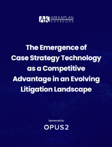 How Artificial Intelligence Is Quickly Changing Case Strategy Development